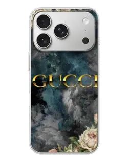 Чохол для iPhone 17 Pro з картинкою «Абстрактні квіти Gucci» Чохол для iPhone 17 Pro з картинкою «Абстрактні квіти Gucci»