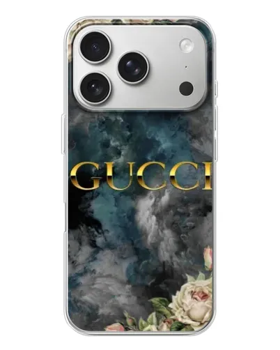 Чохол для iPhone 17 Pro з картинкою «Абстрактні квіти Gucci» Чохол для iPhone 17 Pro з картинкою «Абстрактні квіти Gucci»