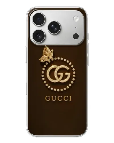Чохол для iPhone 17 Pro з картинкою «Gucci — золотий метелик» Чохол для iPhone 17 Pro з картинкою «Gucci — золотий метелик»