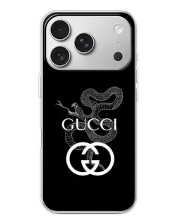 Чохол для iPhone 17 Pro з картинкою «Gucci — срібна змія» Чохол для iPhone 17 Pro з картинкою «Gucci — срібна змія»
