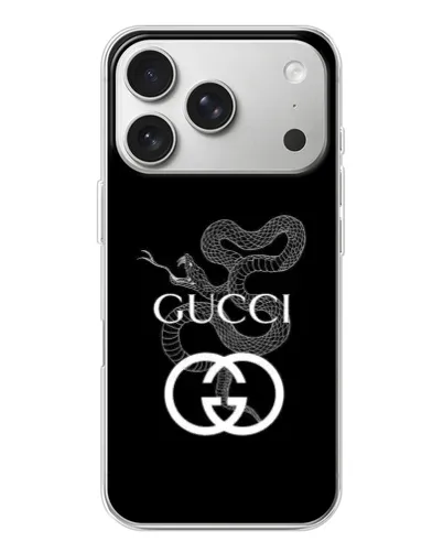 Чохол для iPhone 17 Pro з картинкою «Gucci — срібна змія» Чохол для iPhone 17 Pro з картинкою «Gucci — срібна змія»