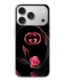 Чохол для iPhone 17 Pro з картинкою «Gucci — неонова троянда» Чохол для iPhone 17 Pro з картинкою «Gucci — неонова троянда»