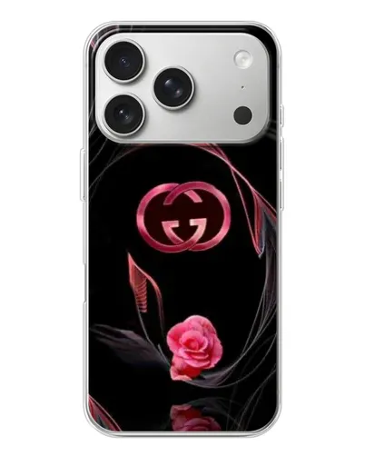 Чохол для iPhone 17 Pro з картинкою «Gucci — неонова троянда» Чохол для iPhone 17 Pro з картинкою «Gucci — неонова троянда»
