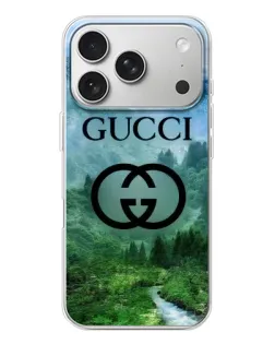 Чохол для iPhone 17 Pro з картинкою «Gucci — гірський пейзаж» Чохол для iPhone 17 Pro з картинкою «Gucci — гірський пейзаж»