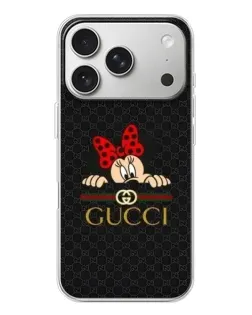 Чохол для iPhone 17 Pro з картинкою «Мінні Маус Gucci — чорний» Чохол для iPhone 17 Pro з картинкою «Мінні Маус Gucci — чорний»