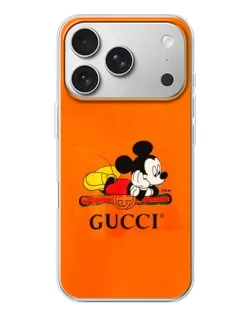 Чохол для iPhone 17 Pro з картинкою «Міккі Маус Gucci — помаранч» Чохол для iPhone 17 Pro з картинкою «Міккі Маус Gucci — помаранч»
