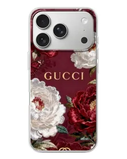 Чохол для iPhone 17 Pro з картинкою «Gucci — бордові троянди» Чохол для iPhone 17 Pro з картинкою «Gucci — бордові троянди»