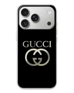 Чохол для iPhone 17 Pro з картинкою «Gucci — золото на чорному» Чохол для iPhone 17 Pro з картинкою «Gucci — золото на чорному»