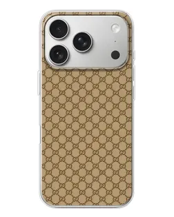 Чохол для iPhone 17 Pro з картинкою «Gucci — класичний беж» Чохол для iPhone 17 Pro з картинкою «Gucci — класичний беж»