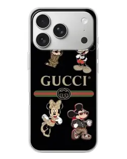 Чохол для iPhone 17 Pro з картинкою «Gucci — герої Disney та монограма» Чохол для iPhone 17 Pro з картинкою «Gucci — герої Disney та монограма»