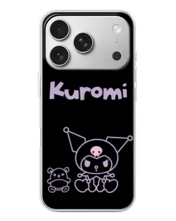 Чехол для iPhone 17 Pro с картинкой «Kuromi — черный минимализм» Чехол для iPhone 17 Pro с картинкой «Kuromi — черный минимализм»
