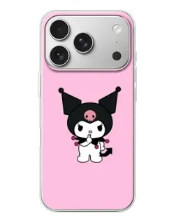 Чехол для iPhone 17 Pro с картинкой «Kuromi — розовая нежность»