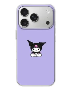 Чехол для iPhone 17 Pro с картинкой «Kuromi — фиолетовый минимализм»