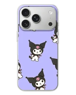 Чехол для iPhone 17 Pro с картинкой «Паттерн с Kuromi»