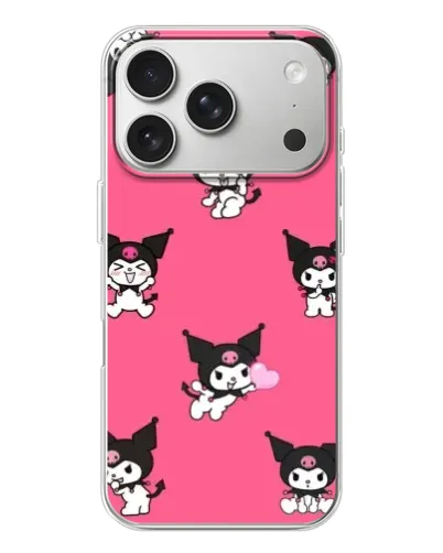Чехол для iPhone 17 Pro с картинкой «Паттерн с Куроми»