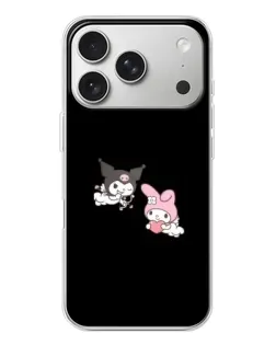 Чехол для iPhone 17 Pro с картинкой «My Melody и Kuromi»