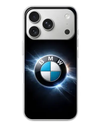 Чохол для iPhone 17 Pro з картинкою «BMW — неонове сяйво»