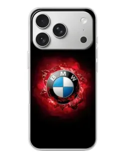 Чохол для iPhone 17 Pro з картинкою «Логотип BMW — спалах»