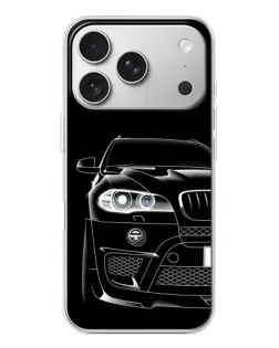Чохол для iPhone 17 Pro з картинкою «Темний силует BMW»
