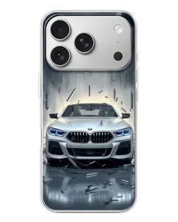 Чохол для iPhone 17 Pro з картинкою «BMW у світлі фар»