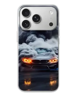 Чохол для iPhone 17 Pro з картинкою «BMW у диму»