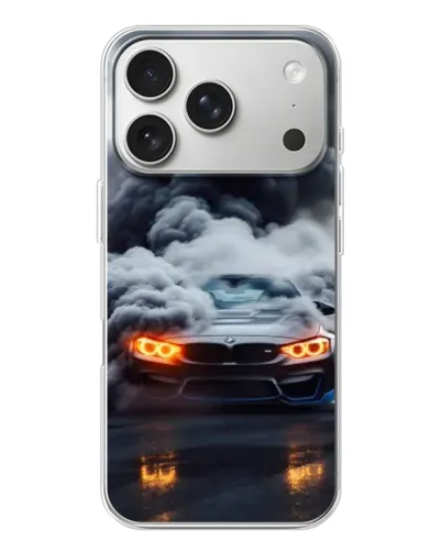 Чохол для iPhone 17 Pro з картинкою «BMW у диму»