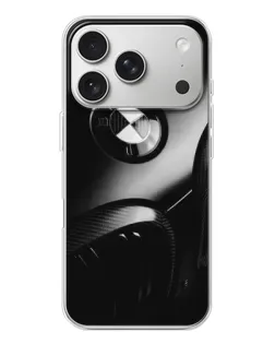 Чохол для iPhone 17 Pro з картинкою «Емблема BMW — макро»