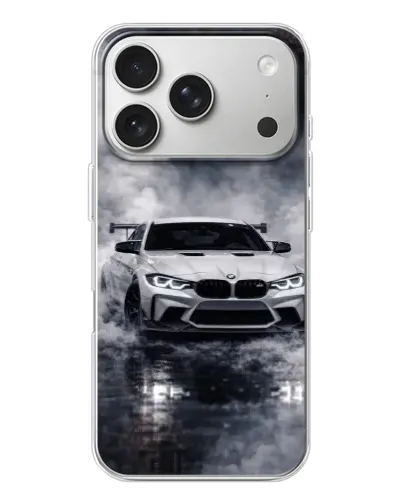 Чохол для iPhone 17 Pro з картинкою «BMW крізь туман»