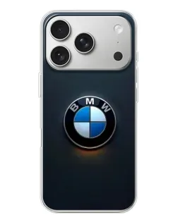 Чохол для iPhone 17 Pro з картинкою «Логотип BMW — мінімалізм»