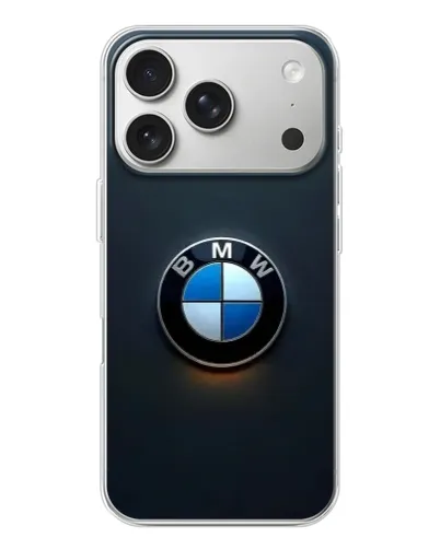 Чохол для iPhone 17 Pro з картинкою «Логотип BMW — мінімалізм»