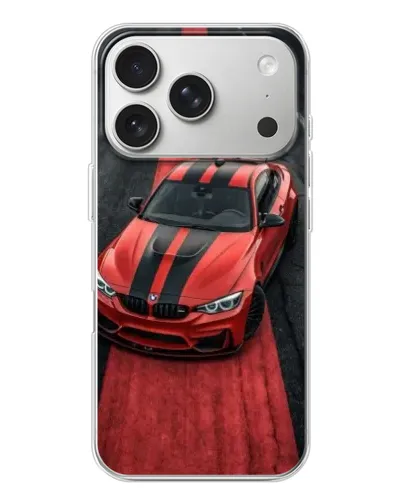 Чохол для iPhone 17 Pro з картинкою «BMW на червоній доріжці»