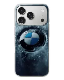 Чохол для iPhone 17 Pro з картинкою «Логотип BMW — лід»