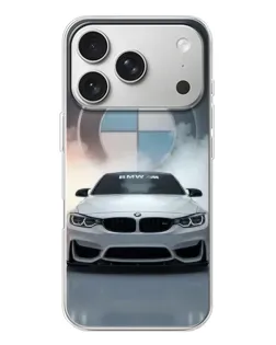 Чохол для iPhone 17 Pro з картинкою «BMW в білому диму»