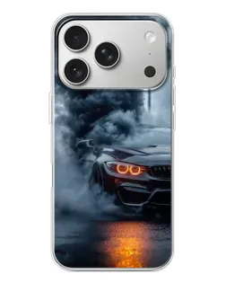 Чохол для iPhone 17 Pro з картинкою «BMW M-Power — абстракція»
