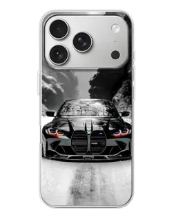 Чохол для iPhone 17 Pro з картинкою «BMW — акварельний дрифт»
