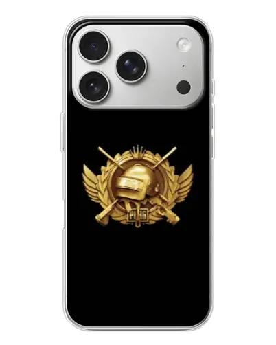 Чехол для iPhone 17 Pro с картинкой «PUBG — оранжевый градиент»