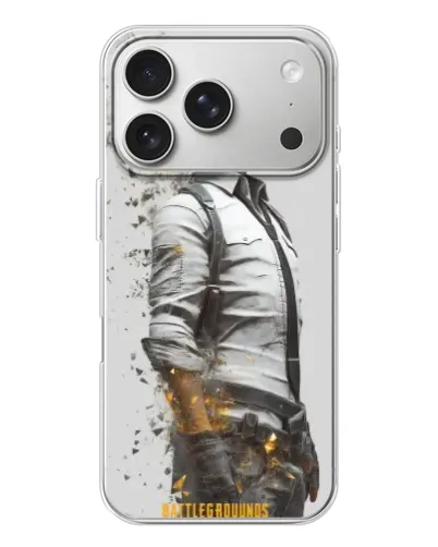 Чехол для iPhone 17 Pro с картинкой «PUBG — боец в пыли»