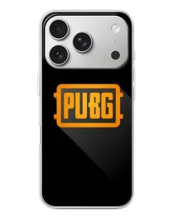Чехол для iPhone 17 Pro с картинкой «PUBG — рамка лого»
