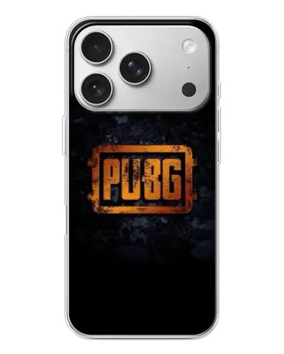 Чехол для iPhone 17 Pro с картинкой «PUBG — золотой логотип»