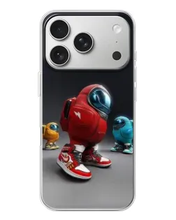 Чехол для iPhone 17 Pro с картинкой «Among Us — 3D стиль»