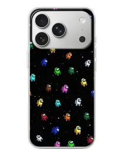 Чехол для iPhone 17 Pro с картинкой «Экипаж Among Us»