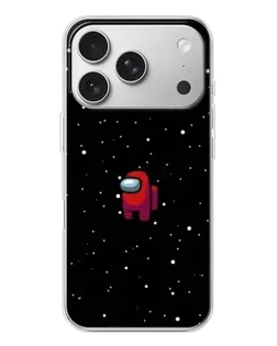 Чехол для iPhone 17 Pro с картинкой «Красный Among Us»