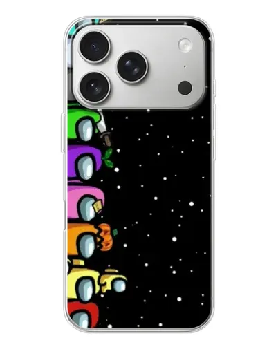 Чехол для iPhone 17 Pro с картинкой «Команда Among Us» Чехол для iPhone 17 Pro с картинкой «Команда Among Us»