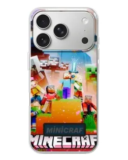 Чехол для iPhone 17 Pro с картинкой «Minecraft герои игры»