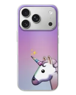 Чехол для iPhone 17 Pro с картинкой «Единорог градиент»