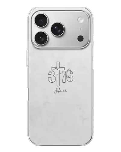 Чохол для iPhone 17 Pro з картинкою «Івана 3:16 Хрест»