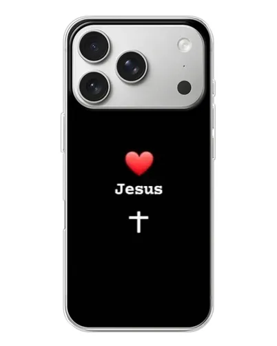 Чохол для iPhone 17 Pro з картинкою «Серце - Jesus»