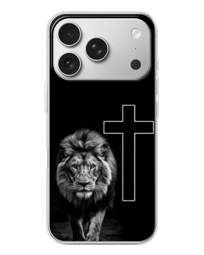 Чохол для iPhone 17 Pro з картинкою «Лев та Хрест»