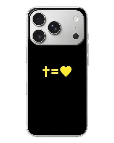 Чохол для iPhone 17 Pro з картинкою «Серце та Хрест»