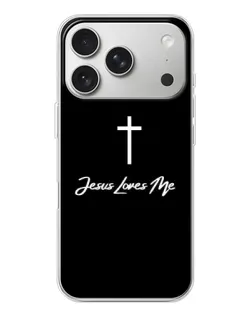 Чохол для iPhone 17 Pro з картинкою «Ісус любить тебе»